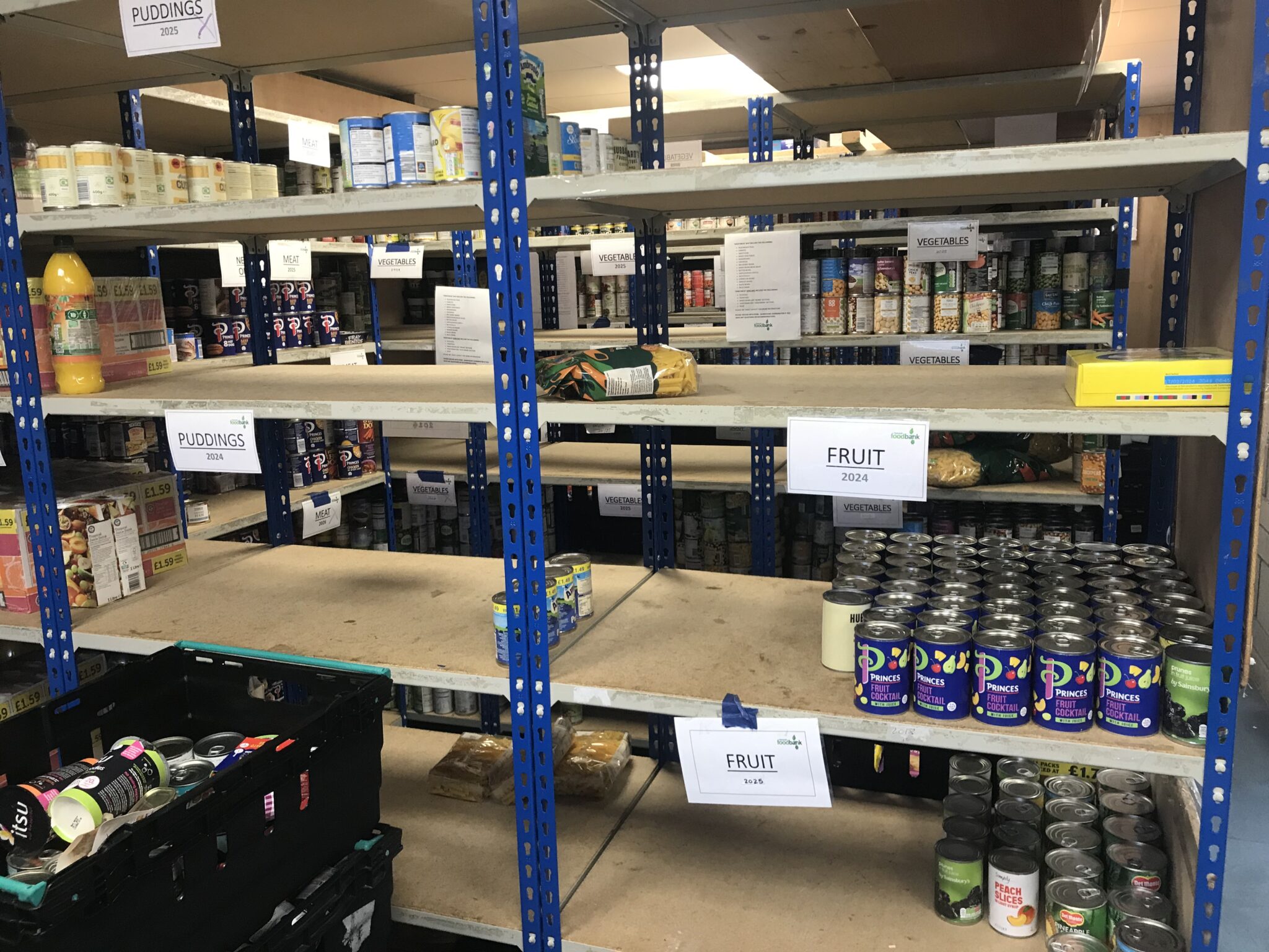 Help us restock the shelves Plymouth Foodbank
